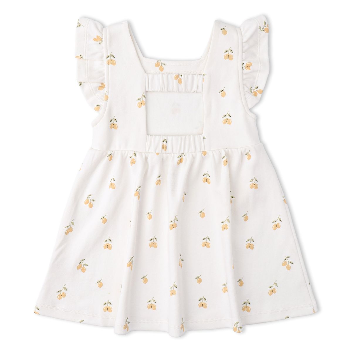 Makemake Organics - Organic Cutout Back Dress - Lemons