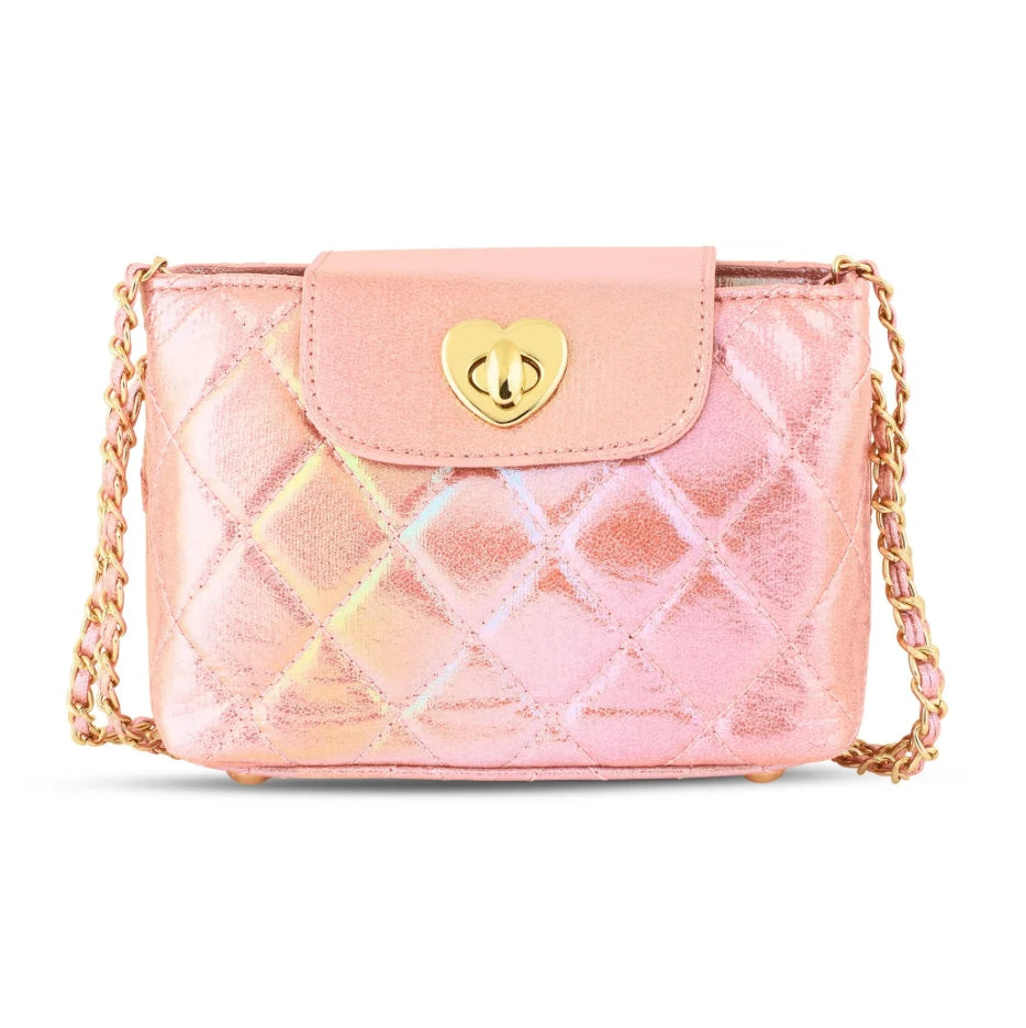 Carrying Kind - Paige: Petal Pink Metallic Purse