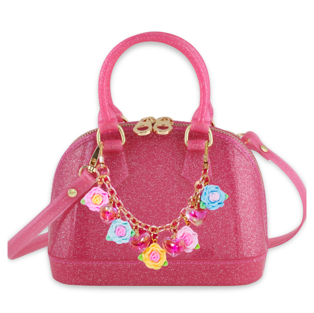 Carrying Kind - Cate in Hot Pink Sparkle: Charming Addition: Petal Party