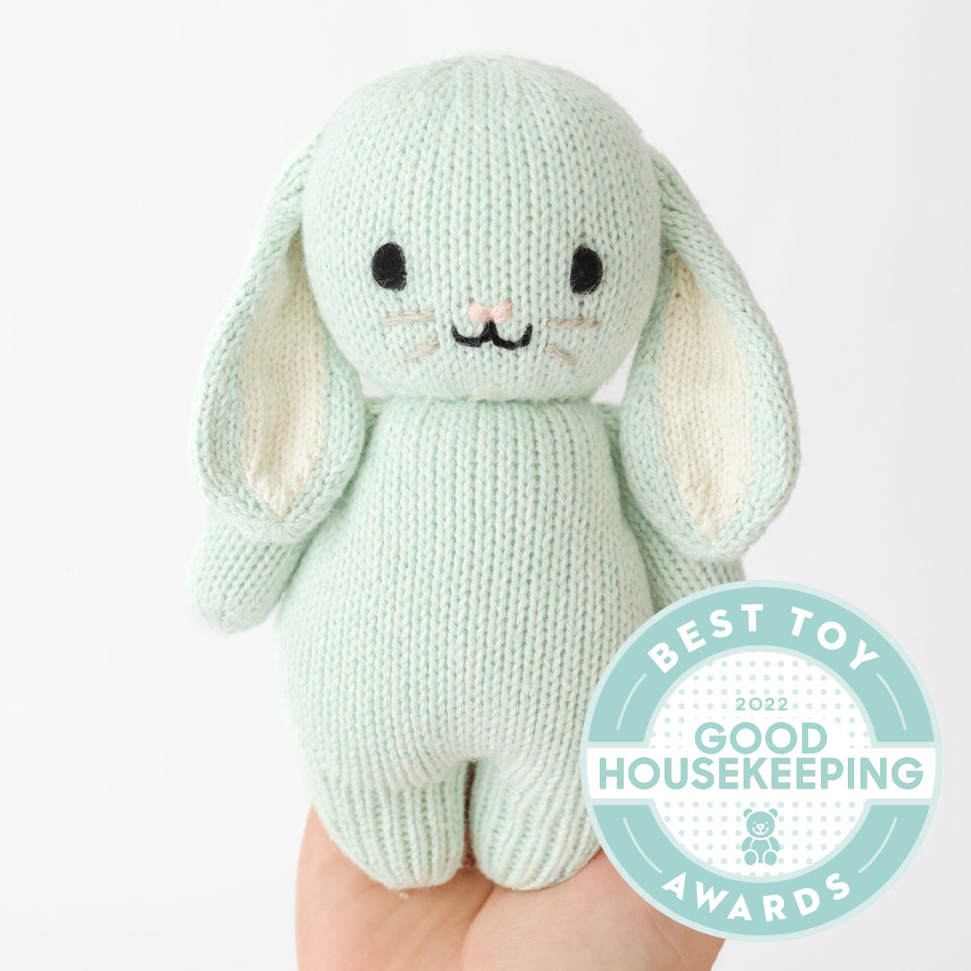 Cuddle + Kind - Mint Bunny- Baby Animal Collection