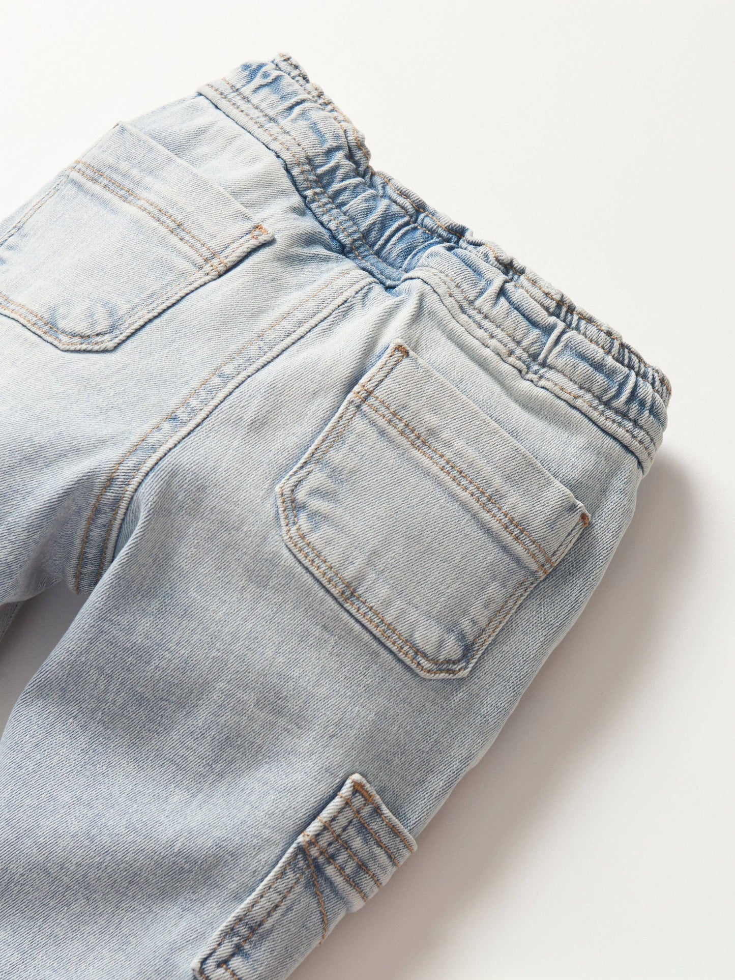 Little Bipsy - Cargo Denim Jogger - Light Wash