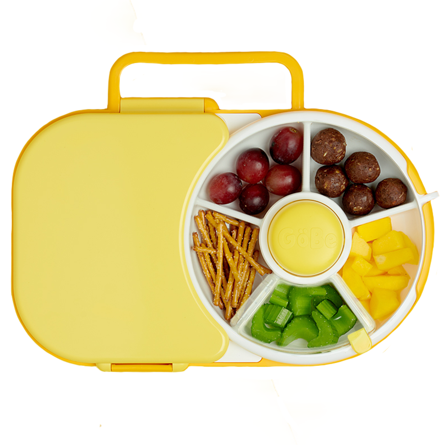 GöBe Kids - GoBe Kids Lunchbox with Snack Spinner: Sage Green