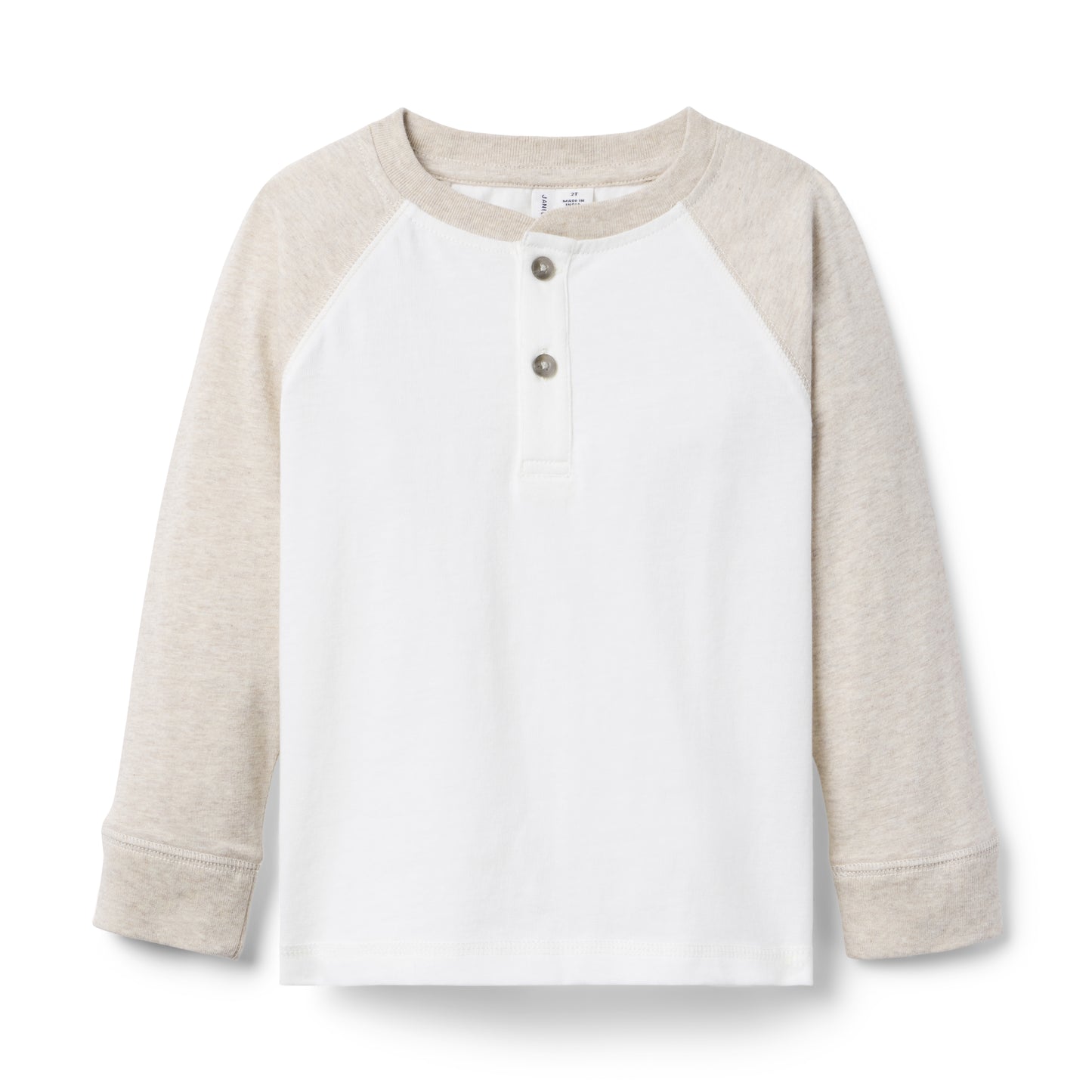 Janie and Jack - Beige Colorblock Henley
