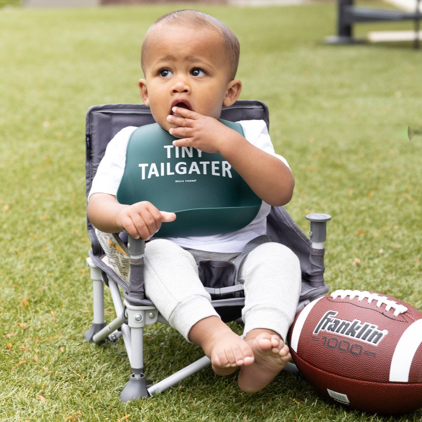Bella Tunno - Tiny Tailgater Wonder Bib: Green