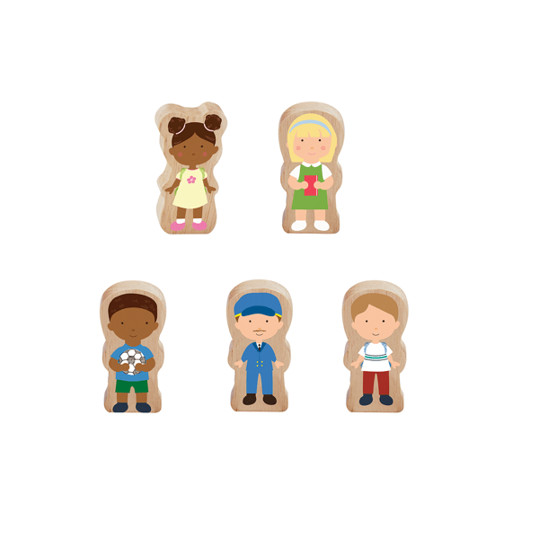 Mudpie - Wooden School Bus Set