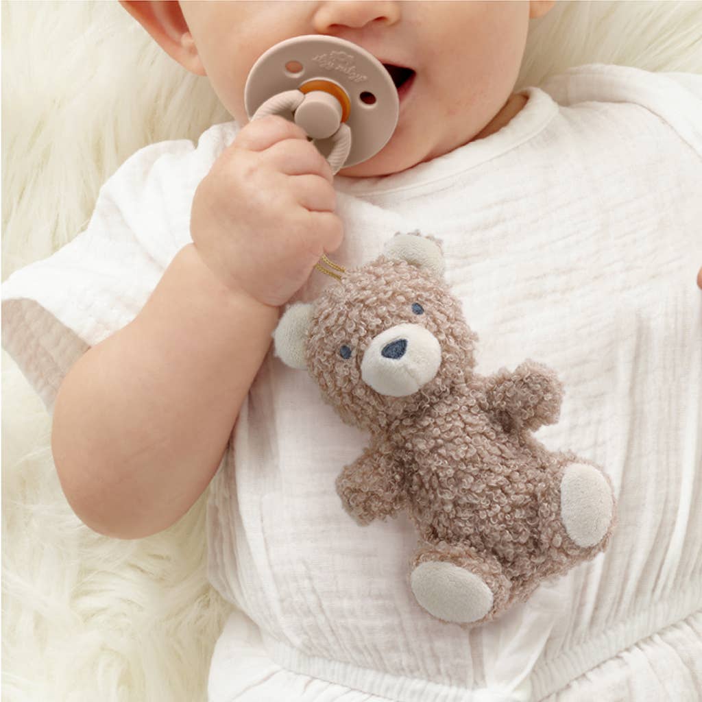 Itzy Ritzy - Bitzy Pal Natural Rubber Pacifier & Plush: Bear