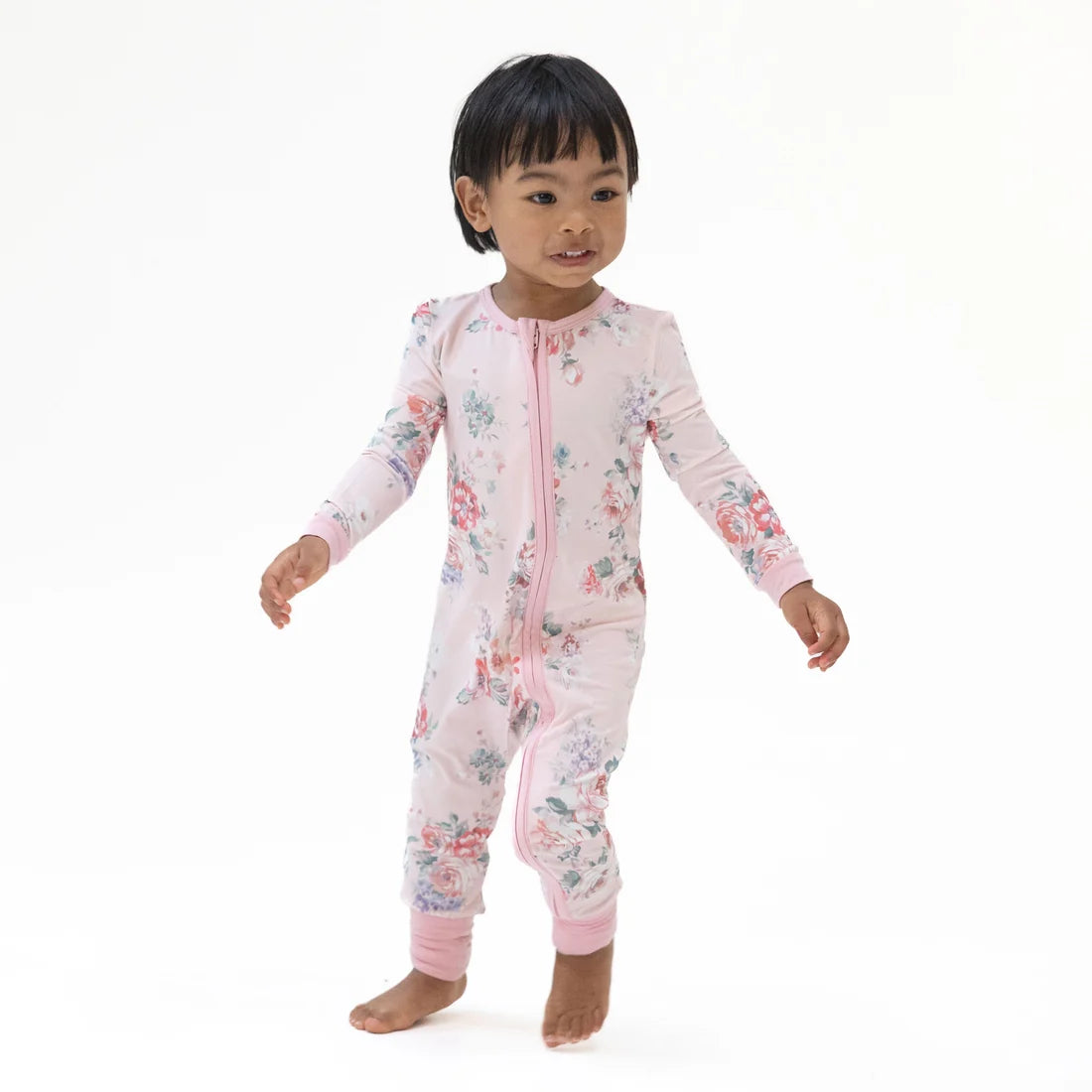 Angel Dear - Painterly Rose Bouquets Convertible Romper