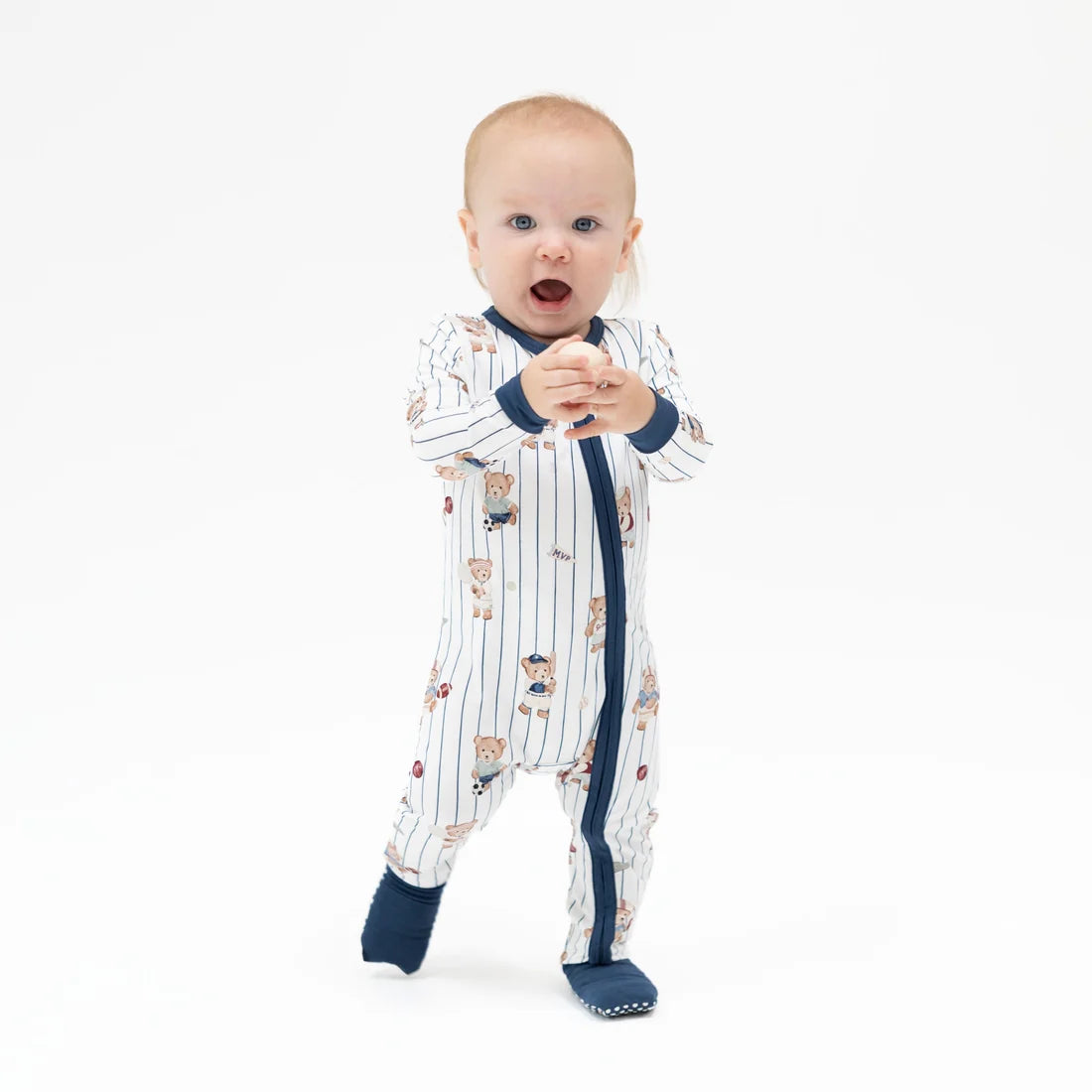 Angel Dear - Mixed Sports Bears Convertible Romper