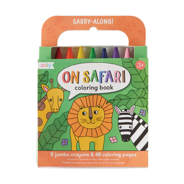 Ooly - On Safari Carry Along Coloring Book