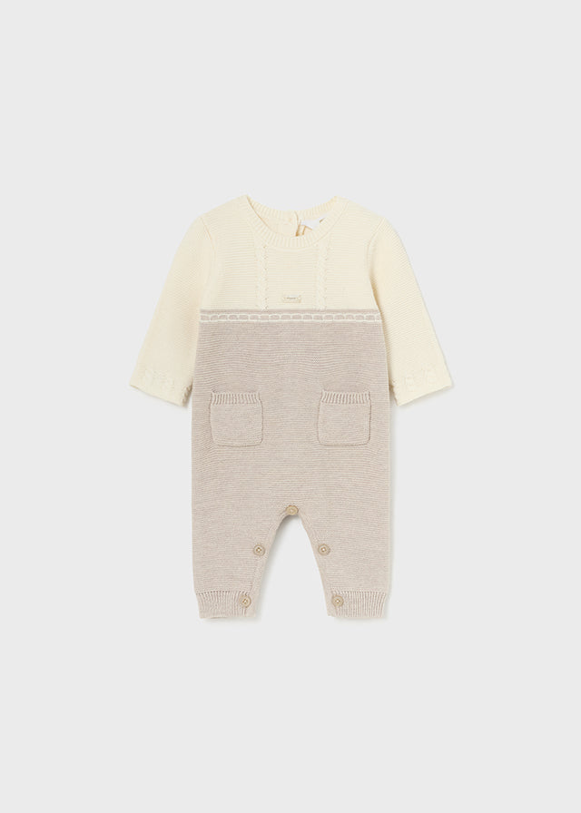 Mayoral - H. Walnut Tricot Romper
