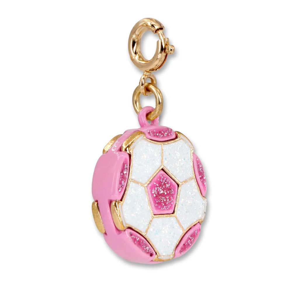 High IntenCity - Charm It! Gold Glitter Soccer Ball Charm