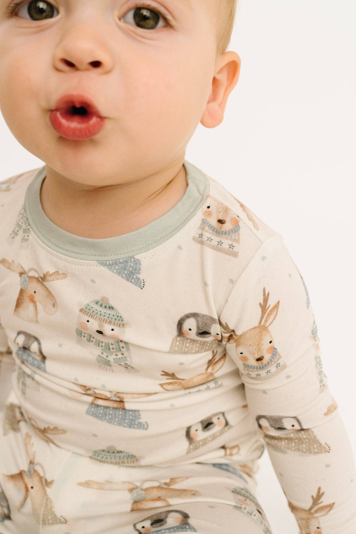 Little One Shop - Frosty Friends Bamboo PJ Set