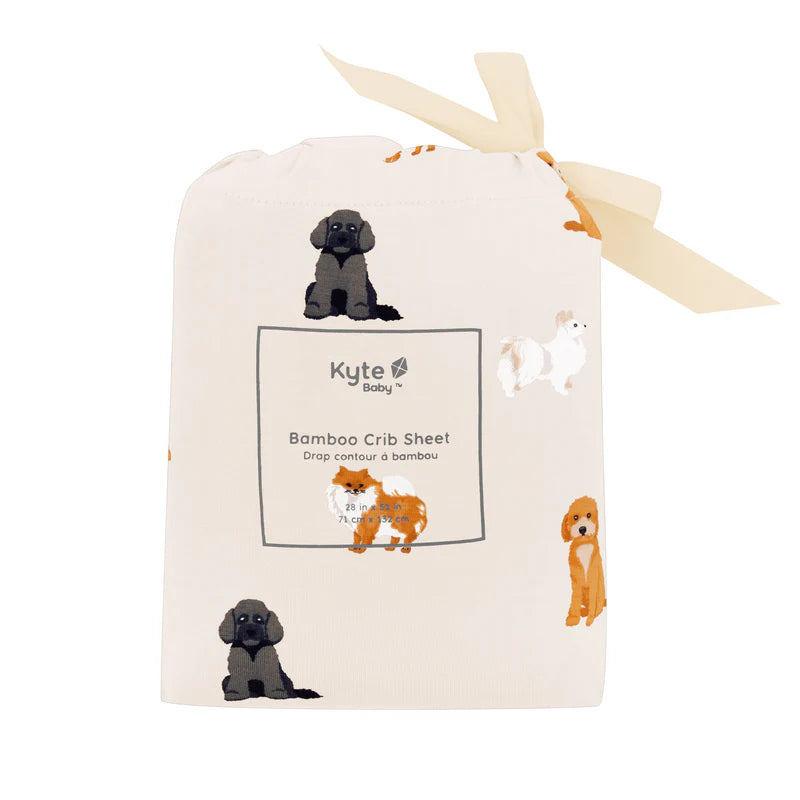 Kyte Baby - Fluffy Dog Crib Sheet