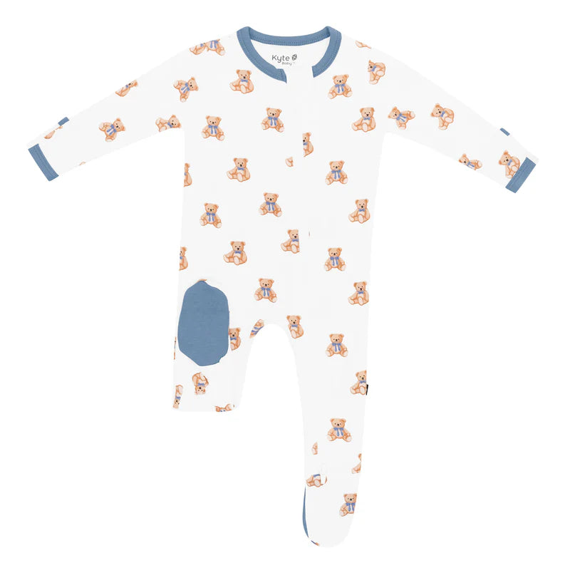 Kyte Baby - Teddy Bear Zippered Footie