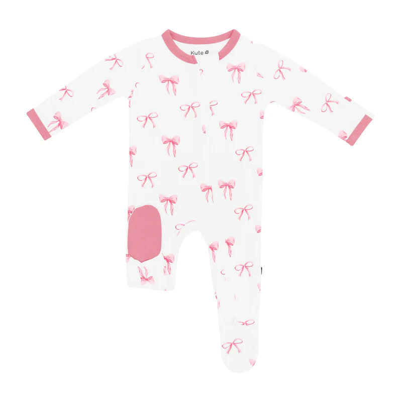 Kyte Baby - Bow Zippered Footie