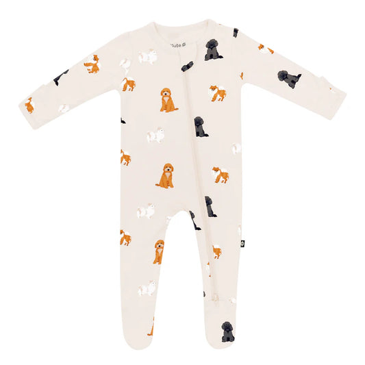 Kyte Baby - Fluffy Dog Zippered Footie