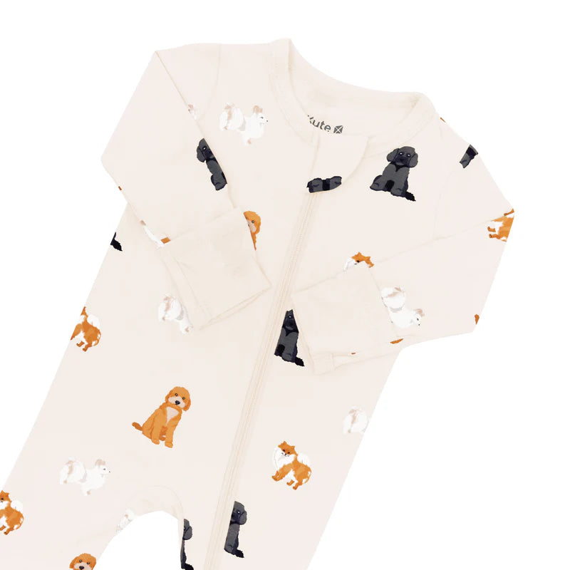 Kyte Baby - Fluffy Dog Zippered Footie