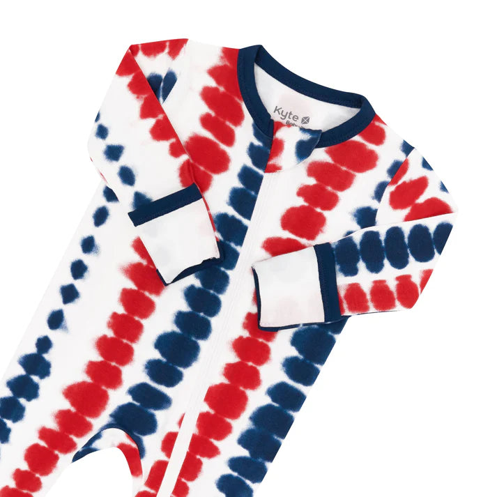 Kyte Baby - Zippered Footie in Liberty Rip Tide