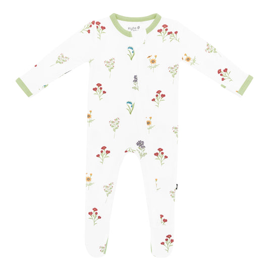 Kyte Baby - Zippered Footie in Wildflower