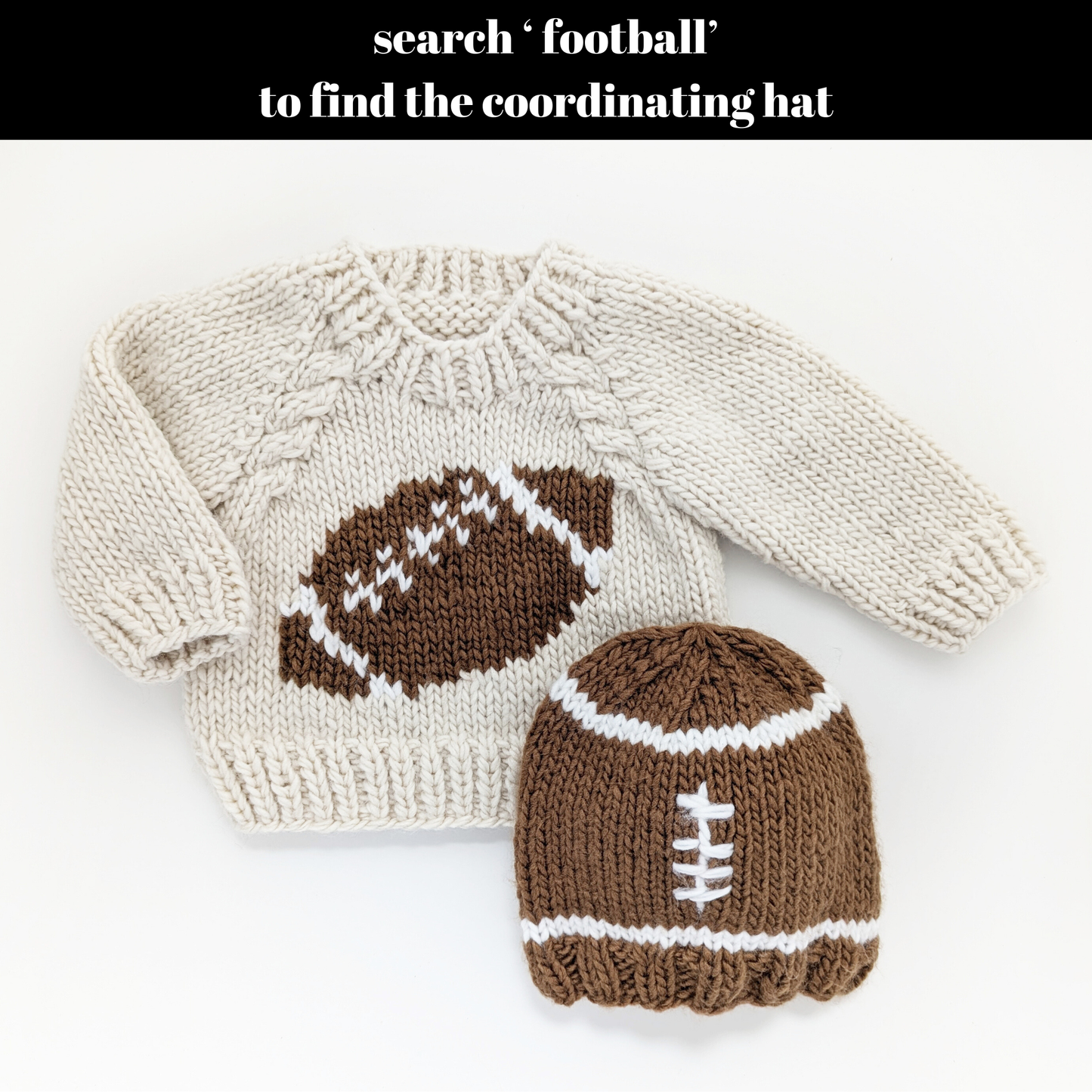 Huggalugs - Football Knit Sweater
