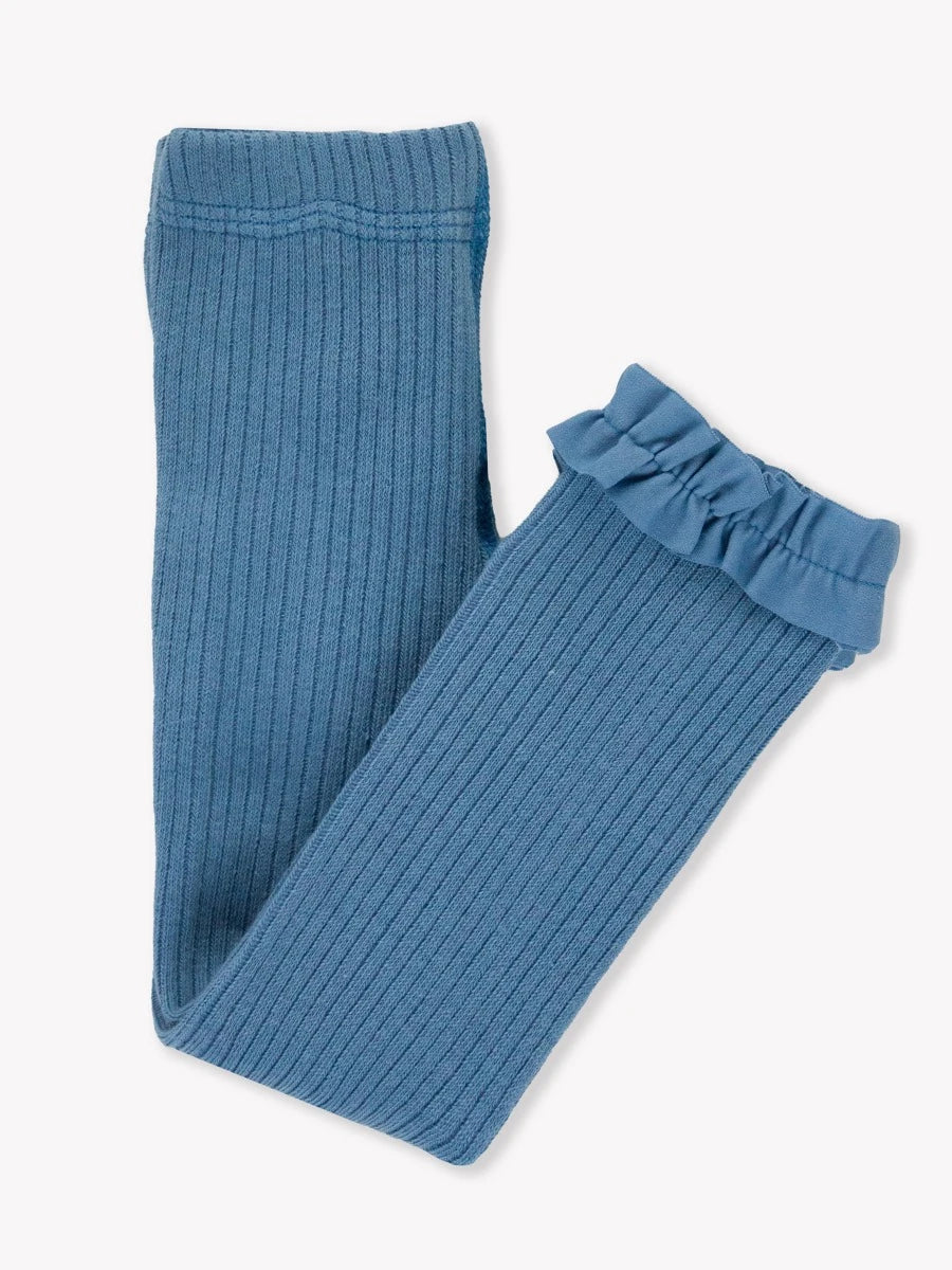 RuffleButts + RuggedButts - Rib Knit Footless Ruffled Tights