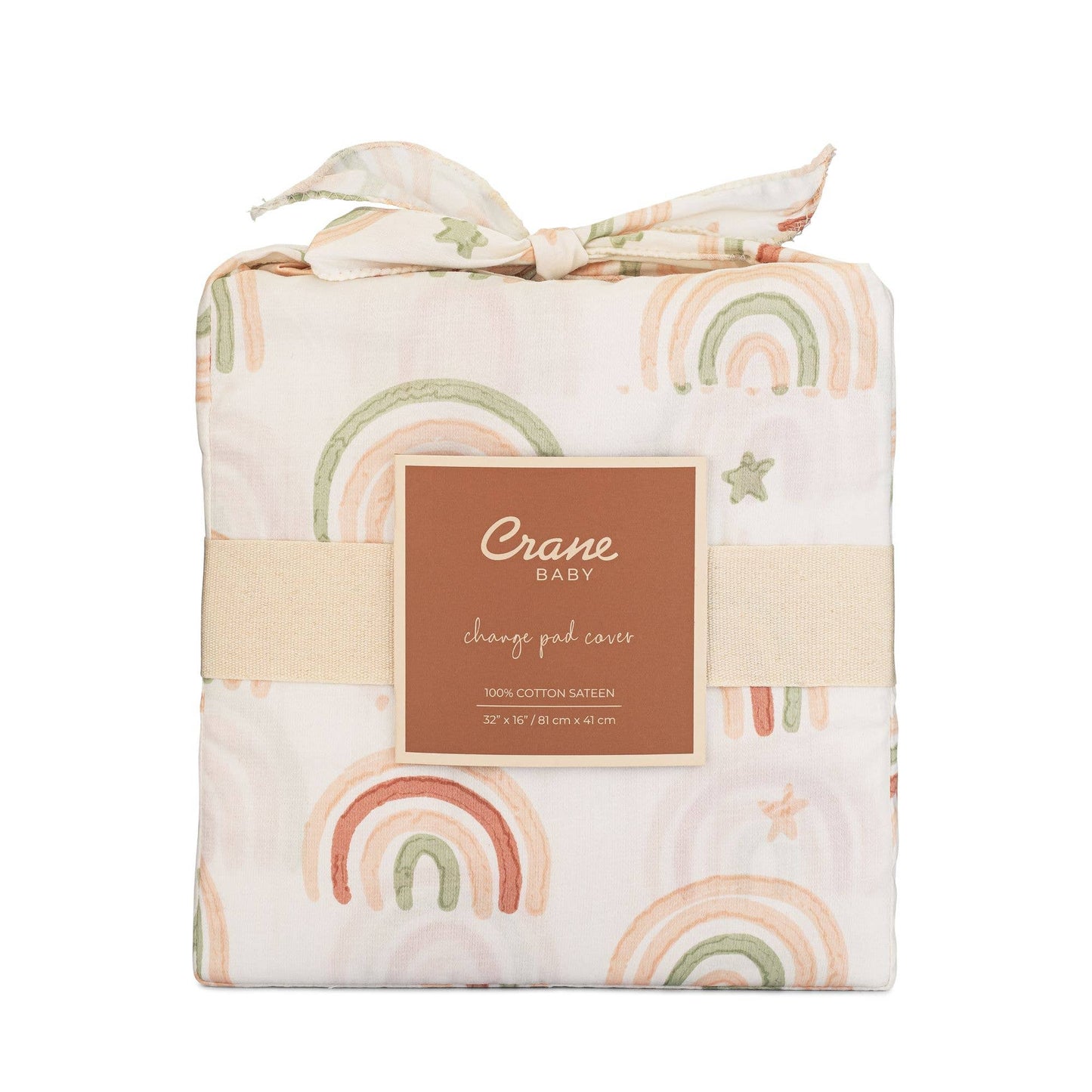 Crane Baby - Parker Quilted Change Pad Cover (Rainbow)