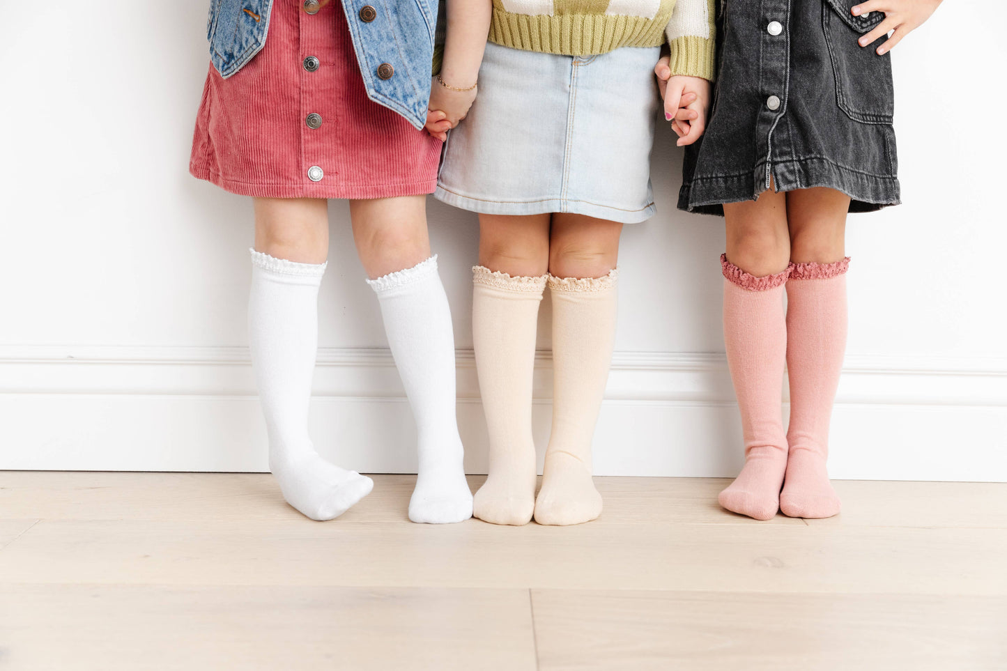 Little Stocking Co. - Girlhood Lace Top Knee High Sock 3-Pack