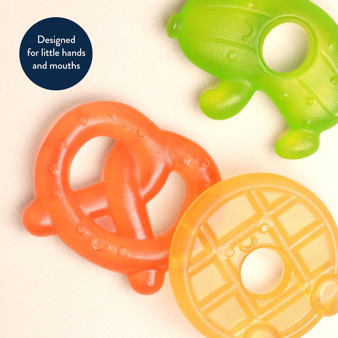 Itzy Ritzy - Cutie Coolers™ Water Filled Teethers (3-pack): Silly Foods