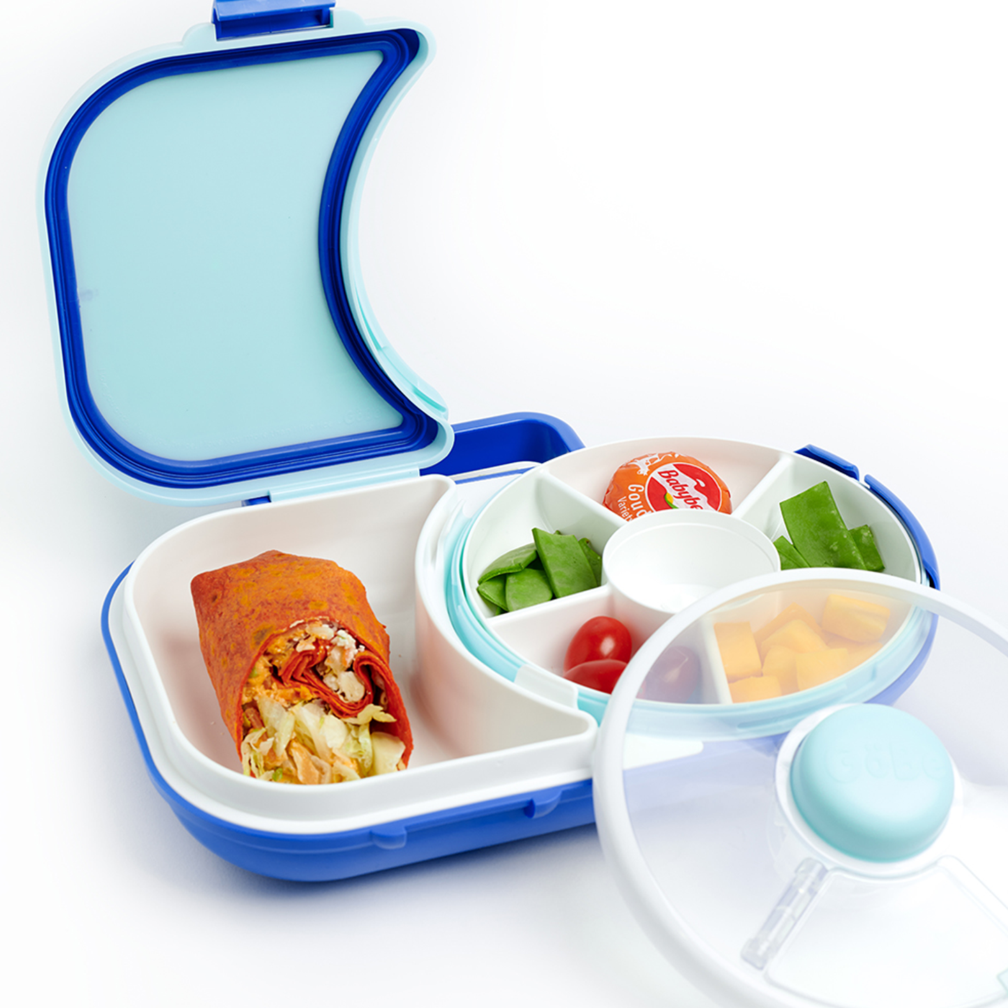 GöBe Kids - GoBe Kids Lunchbox with Snack Spinner: Sage Green