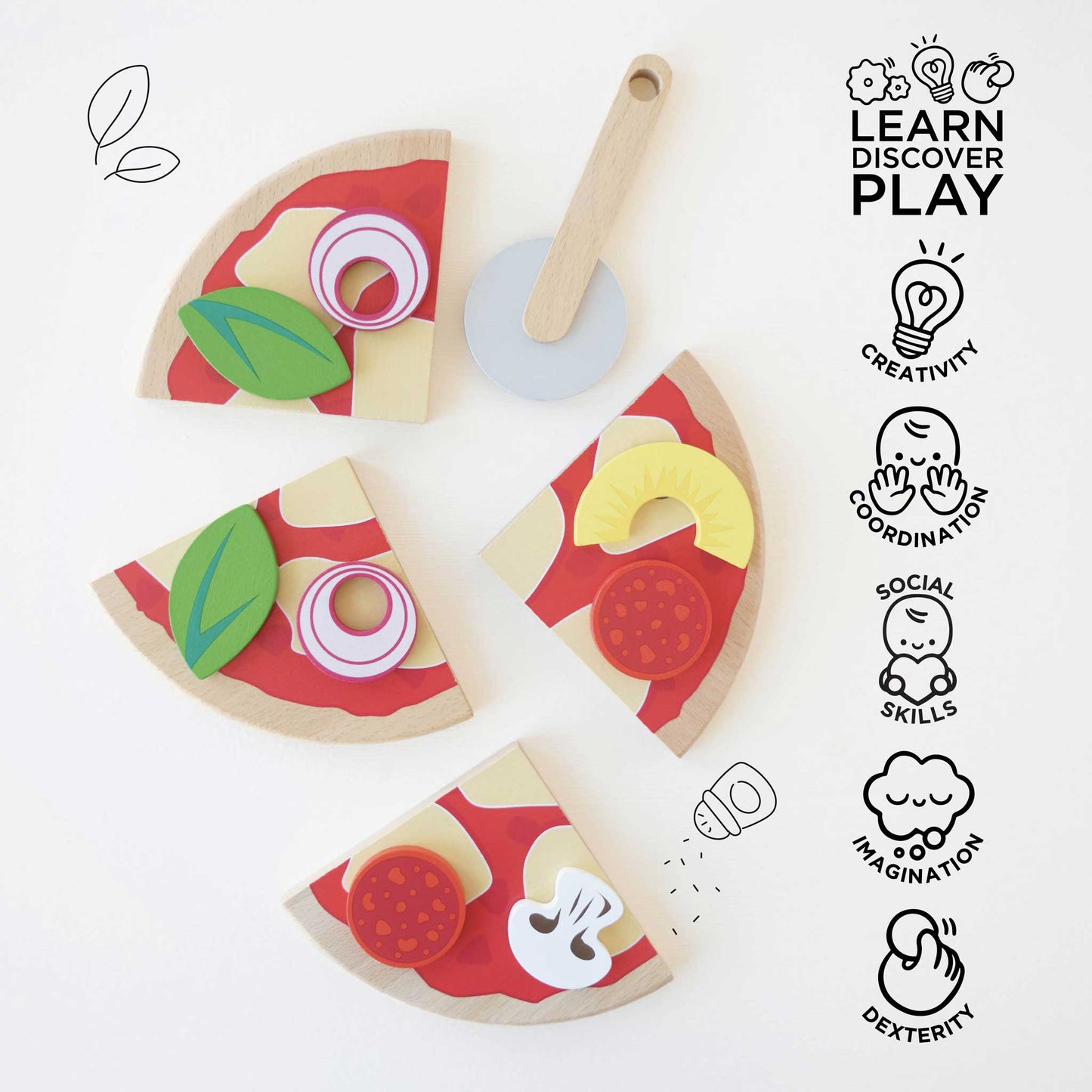 Le Toy Van, Inc. - Pizza & Toppings with Slice Cutter