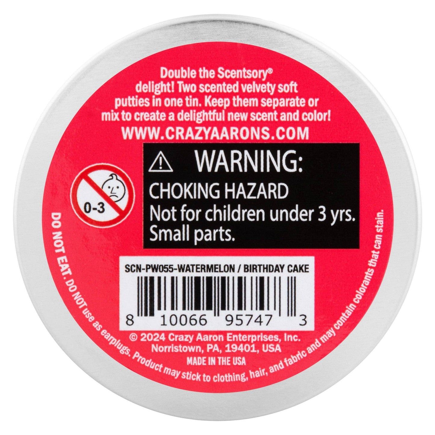 Crazy Aaron's - Watermelon/Birthday Cake | SCENTsory™ Duos Putty
