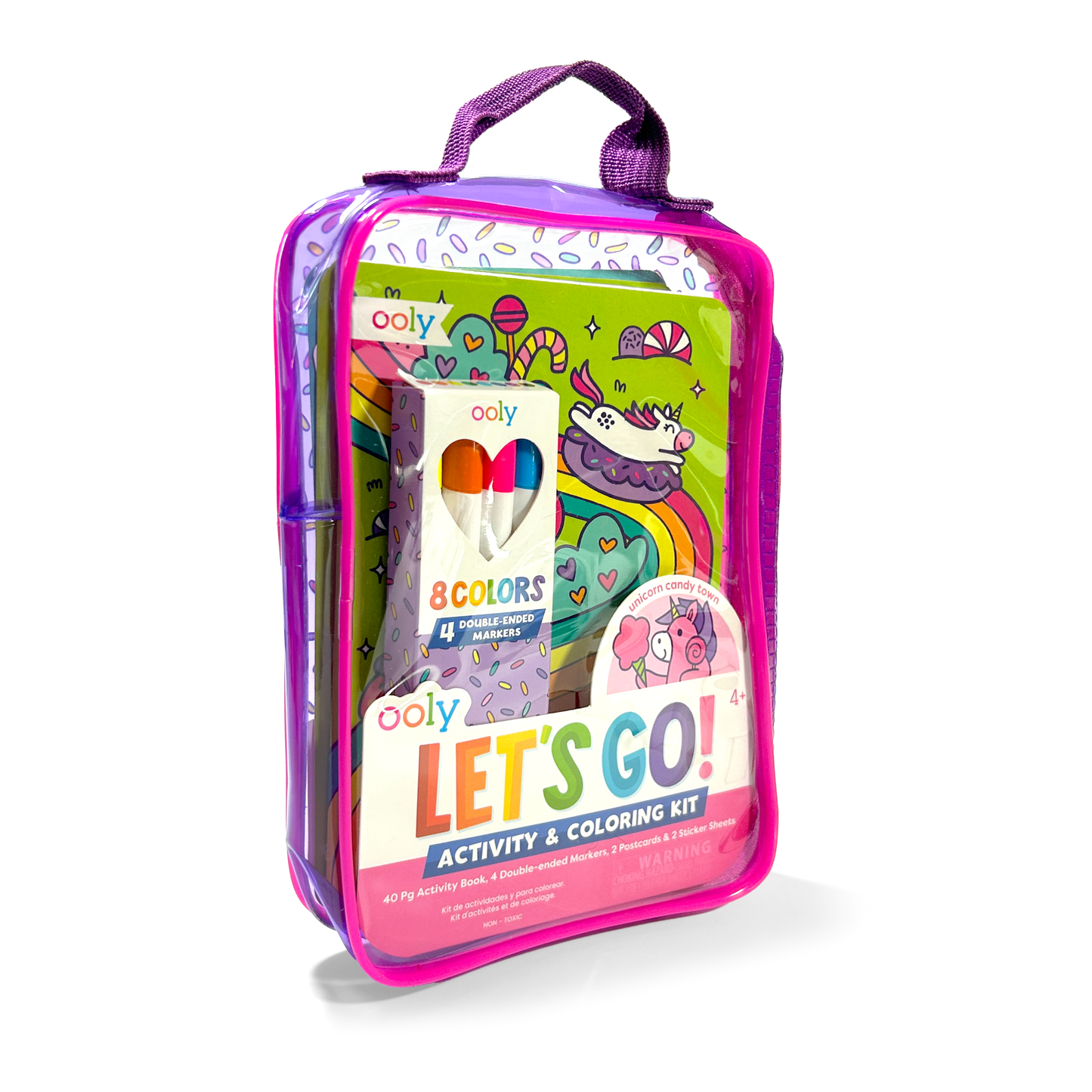 OOLY - Let's Go!: Activity & Coloring Kit - Unicorn Candy Town