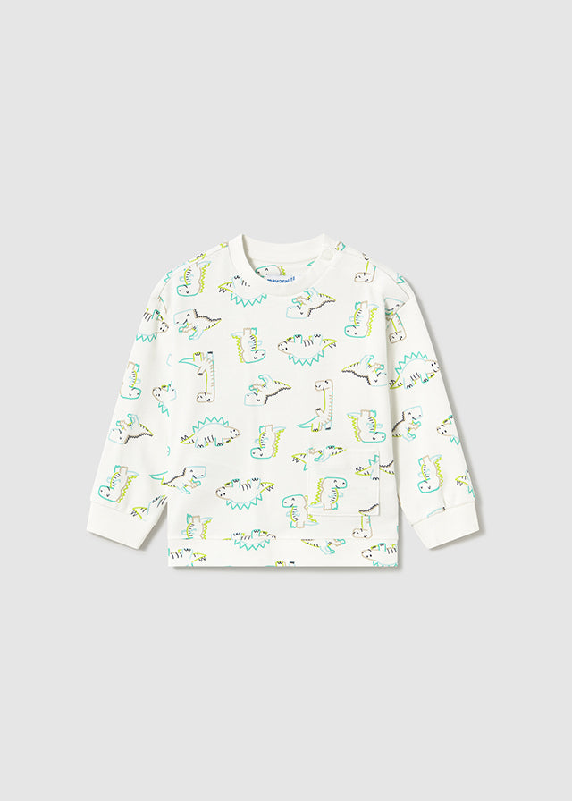 Mayoral - Dinosaur Printed Pullover