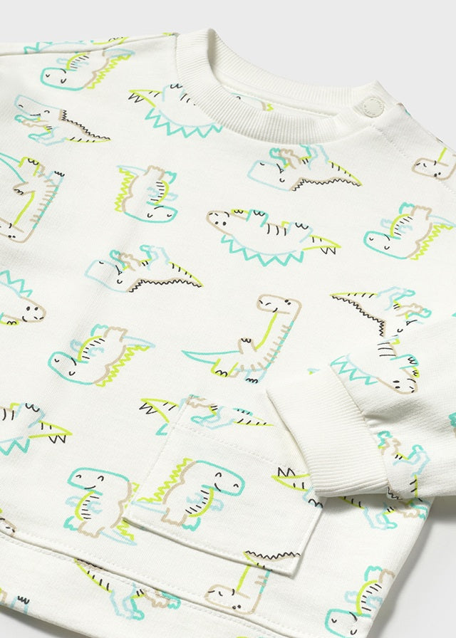 Mayoral - Dinosaur Printed Pullover