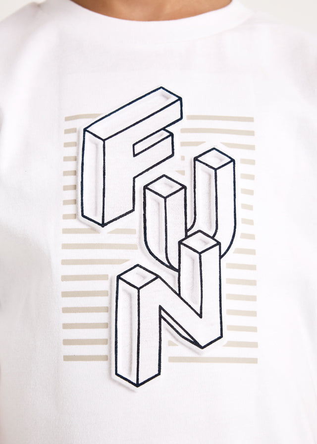 Mayoral - Fun White S/S T-Shirt