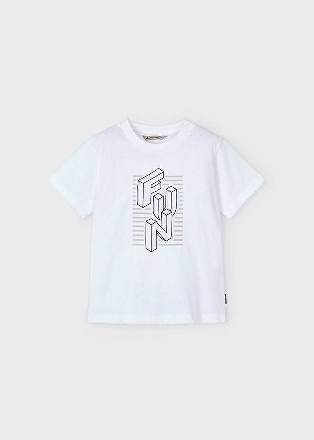 Mayoral - Fun White S/S T-Shirt