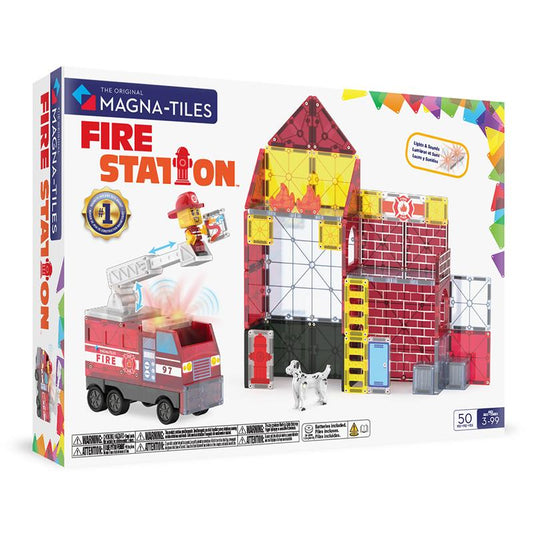 Magna-tiles - Fire Station- 50 Piece Set