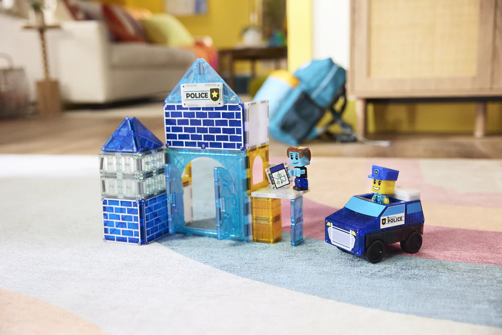 Magna-tiles - Police Station - 35 Piece Set