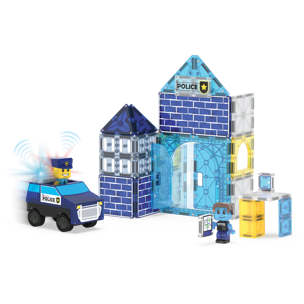Magna-tiles - Police Station - 35 Piece Set