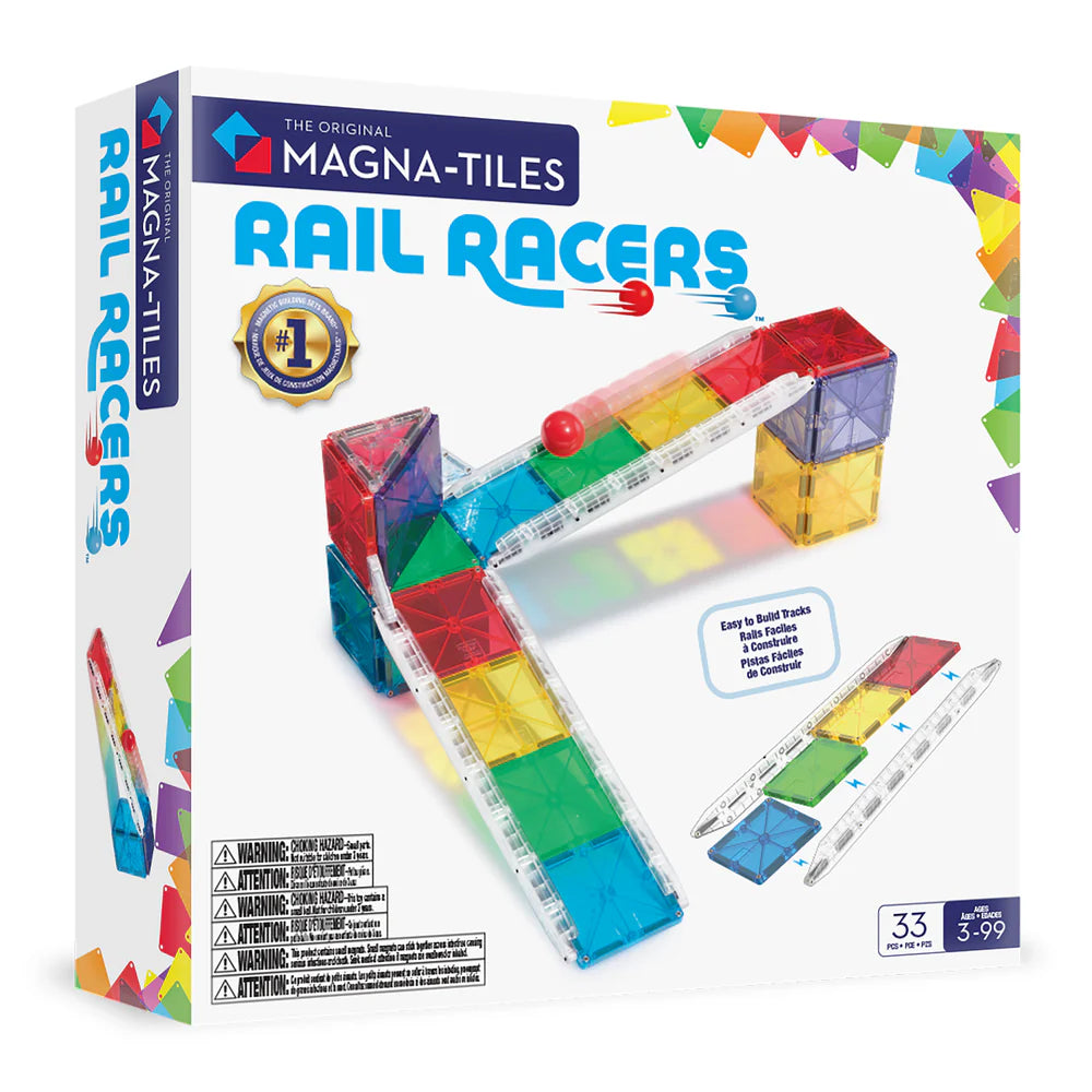 Magna-tiles - Rail Racers- 33 Piece Set