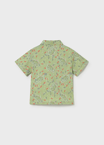 Mayoral - Matcha Button Down S/s Shirt