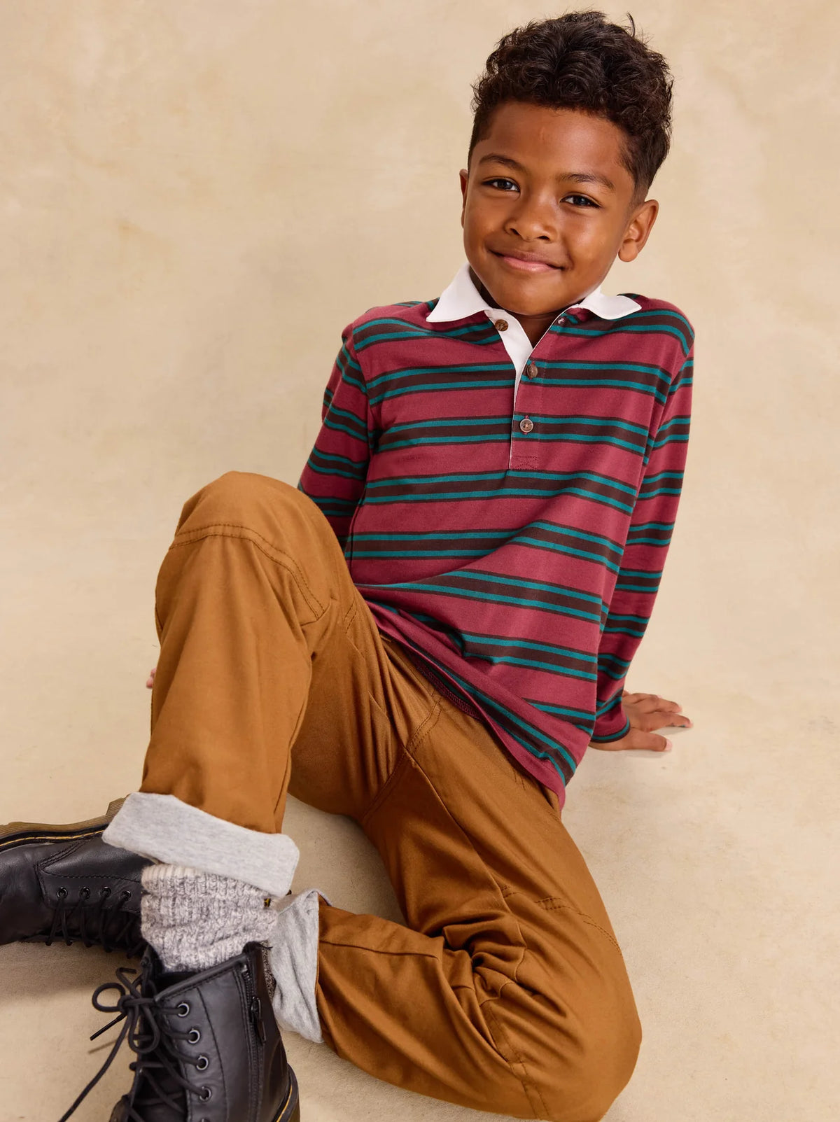 Tea Collection || Cozy Does It Lined Pants- Acorn