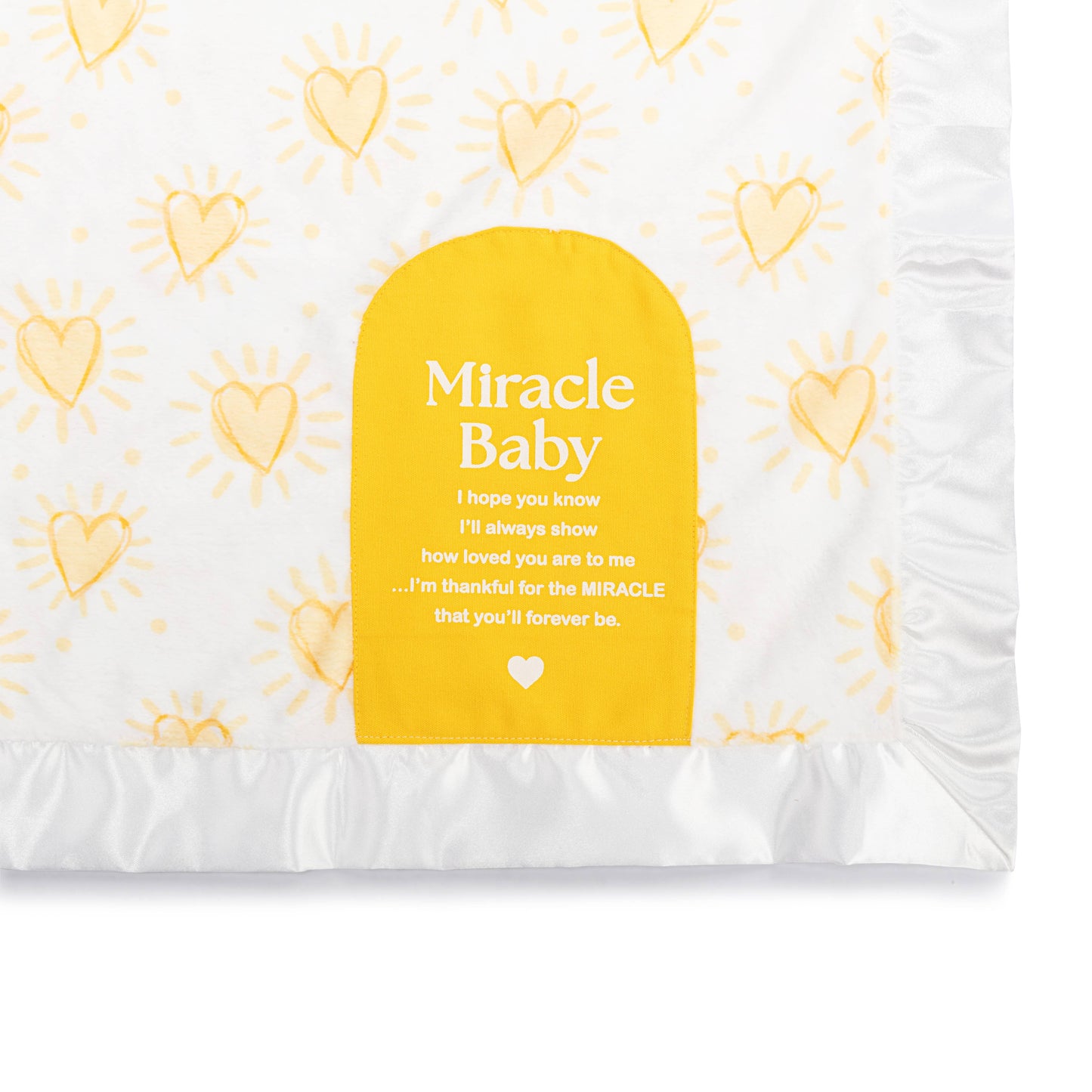 DEMDACO - Miracle Baby Sunshine Hearts Blanket