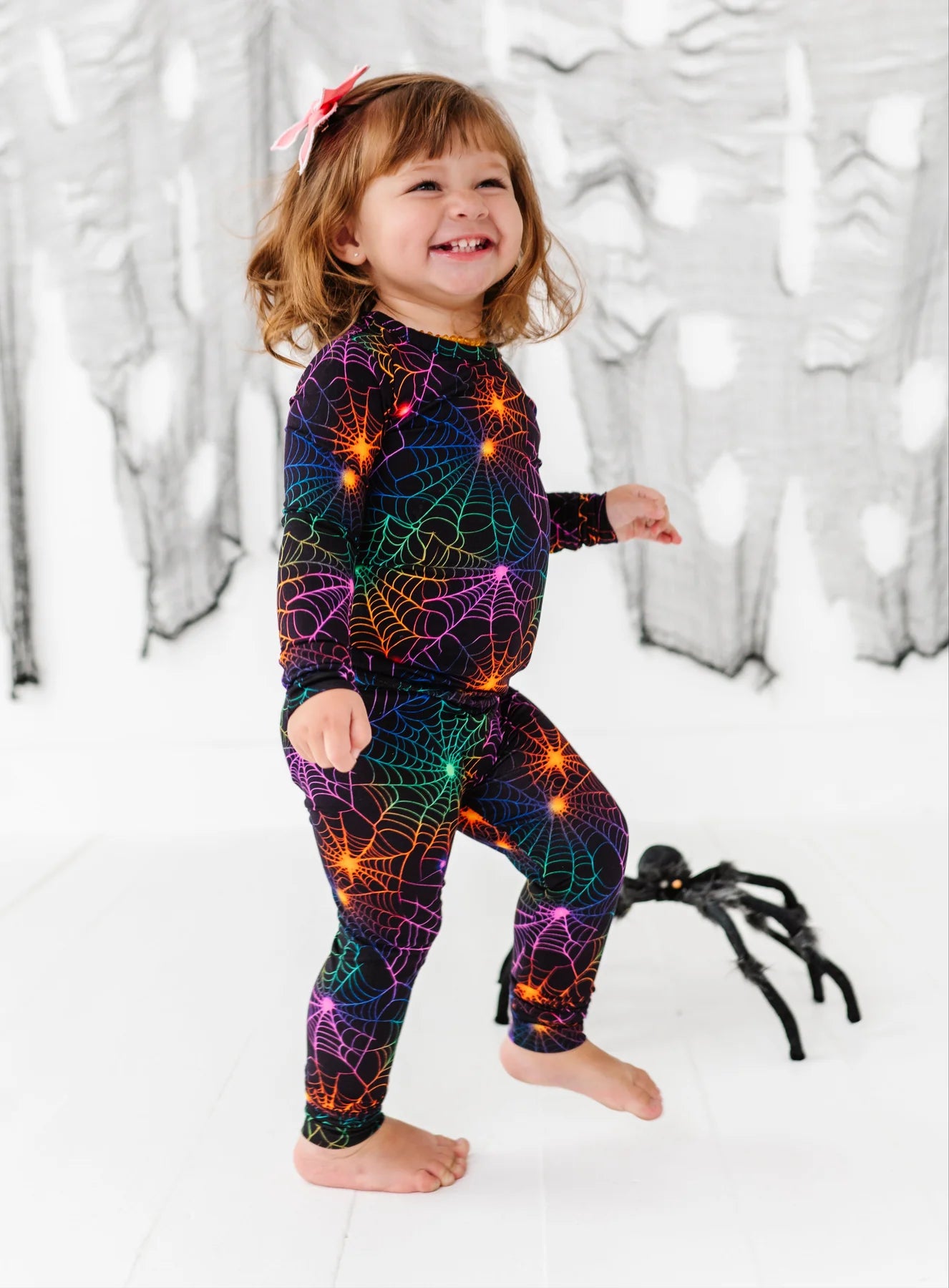 Birdie Bean - Neon Webs 2 Piece Pajamas