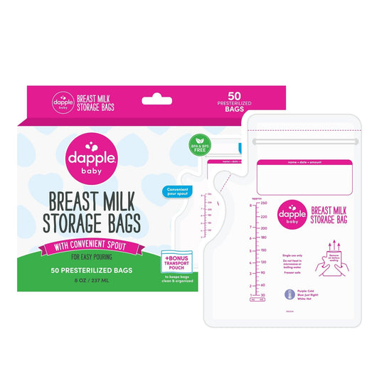 Dapple Baby - Breast Milk Storage Easy Pour Bags, 50ct