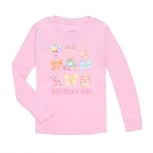 Sweet Wink - Birthday Girl Cutie Long Sleeve Shirt - Pink