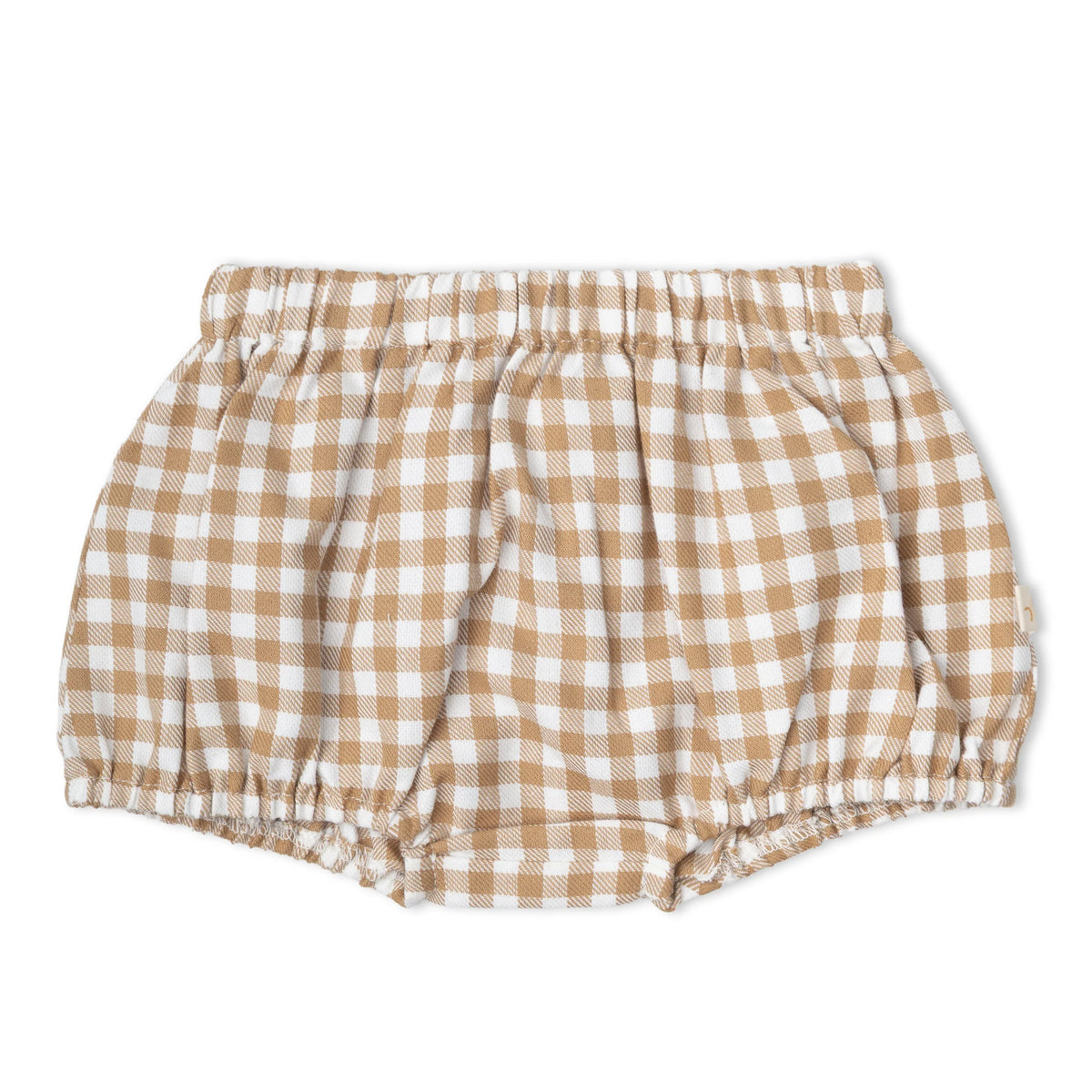 Makemake Organics - Organic Peter Pan Collar Dress - Oat Gingham