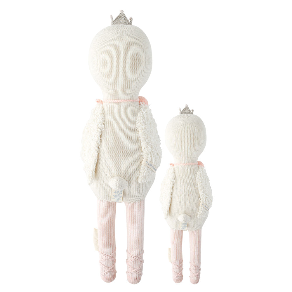 cuddle + kind - Harlow the Swan Handknit Dolls