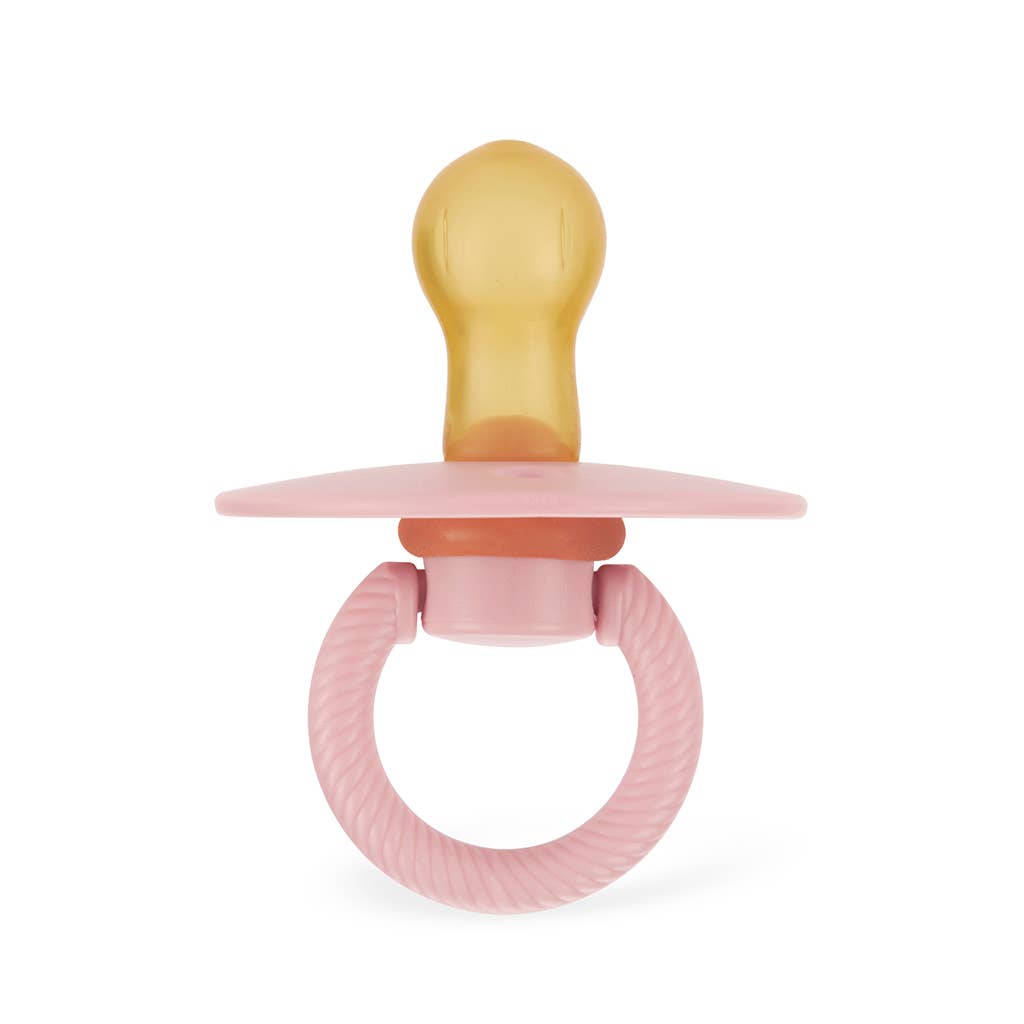 Itzy Ritzy - Itzy Soother™ Natural Rubber Paci Sets: Blossom + Rosewood (0-6m)