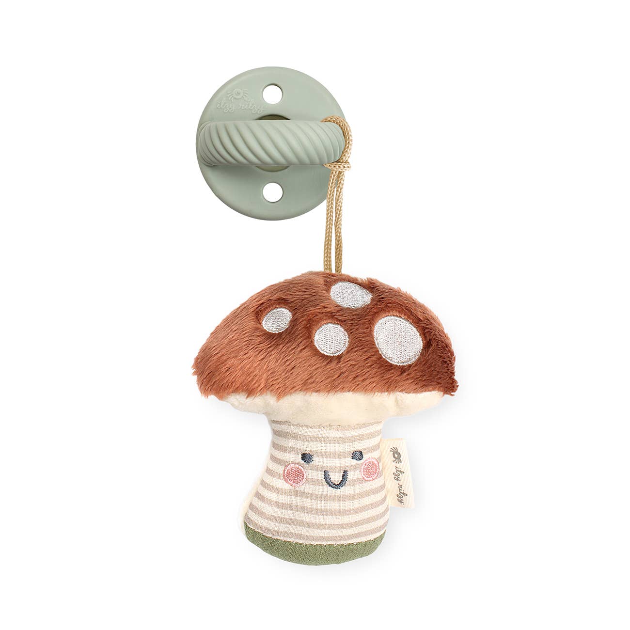 Itzy Ritzy - Sweetie Pal™ Plush & Pacifier: Ash the Mushroom